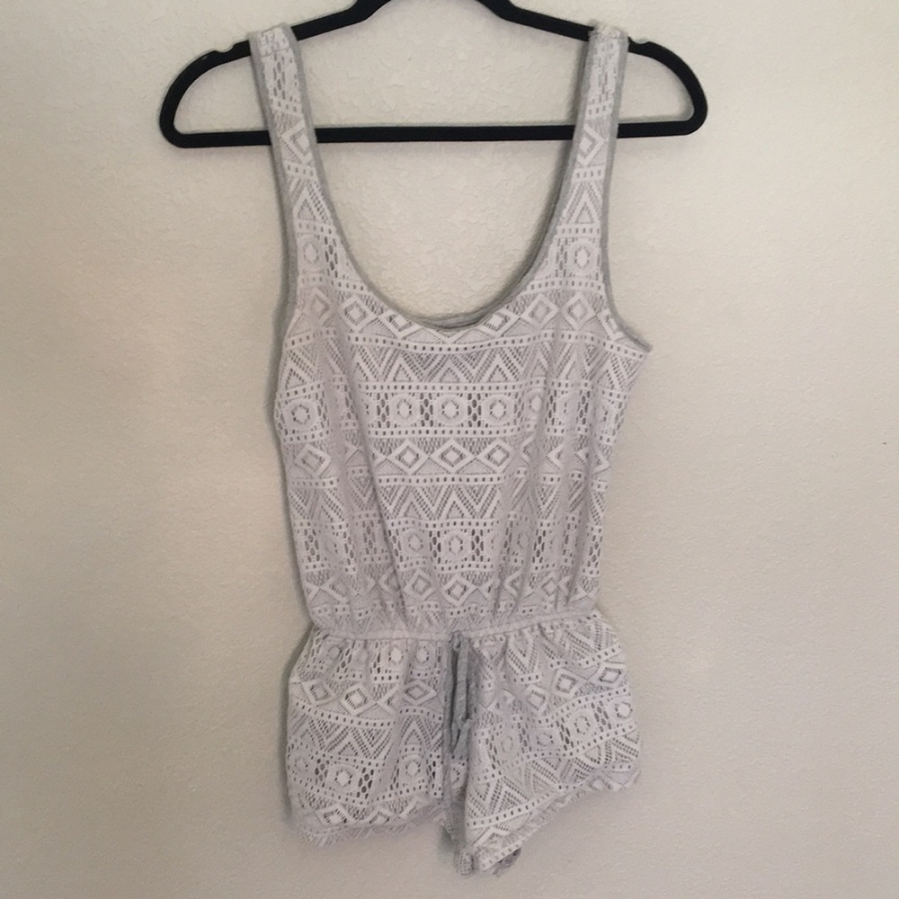 Gray romper.